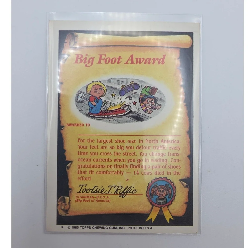 Topps Garbage Pail Kids OS2 Spacey Stacy 63a Fair 1985 Series 2 Card